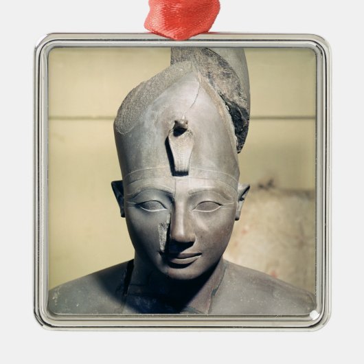 Tuthmosis IIIの彫像 メタルオーナメント (正面)