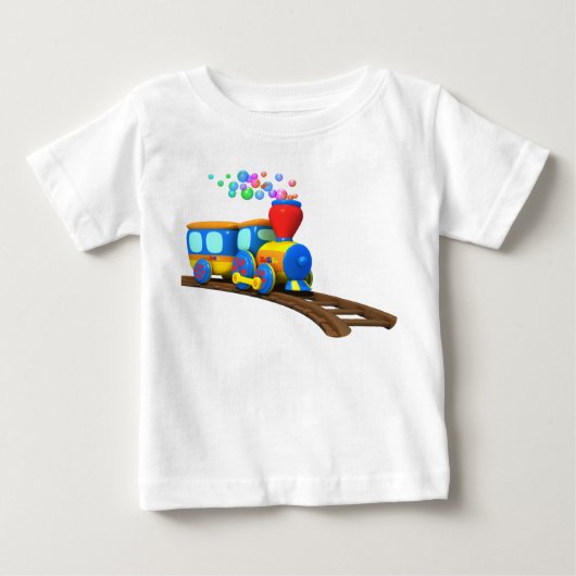 TuTiTuの列車のベビーのTシャツ ベビーTシャツ (正面)