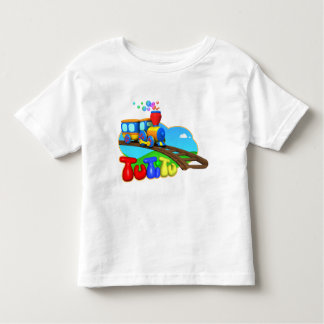 TuTiTuの列車の幼児のTシャツ トドラーTシャツ