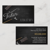 Tutor chalkboard 名刺 (正面/裏面)