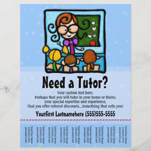 Tutor.Tutoring.カスタム文字/カラー チラシ