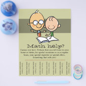 Tutor Tuttoring Mathの読promo tear sheet チラシ (シングル)