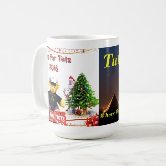 Tuttのラジオ2016は4人の幼児のマグをもてあそびます コーヒーマグカップ (正面左)