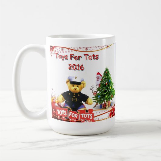 Tuttのラジオ2016は4人の幼児のマグをもてあそびます コーヒーマグカップ (左)