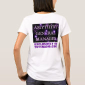 Tutt無線のAmythystのTシャツ Tシャツ (裏面)