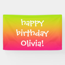 Tuttiグラデーションパーソナライズされた 横断幕