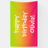 Tuttiグラデーションパーソナライズされた 横断幕 (縦)