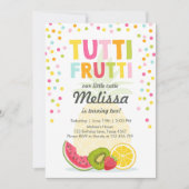 Tuttiフルーティパーティー招待状Tuttiフルーティ誕生日 招待状 (正面)