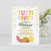 Tuttiフルーティパーティー招待状Tuttiフルーティ誕生日 招待状 (スタンド正面)