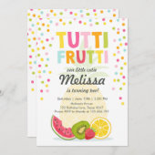 Tuttiフルーティパーティー招待状Tuttiフルーティ誕生日 招待状 (正面/裏面)