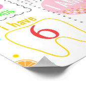 Tuttiフルーティ誕生日マイルストーンサイン ポスター (角)