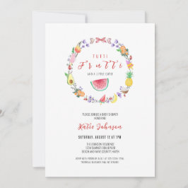 Tuttiベビーシャワー、夏のトロピカルシャワー 招待状