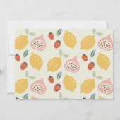 Tutti Frutti カラフル Fruit 2nd Birthday Photo 招待状 (裏面)