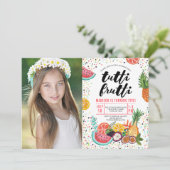 Tutti Frutti | バースデーパーティー 写真招待状 招待状 (スタンド正面)