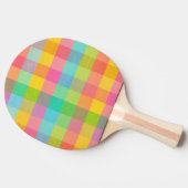Tutti Frutti Plaid - カラフル Ping市松模様に Pong 卓球ラケット (横)