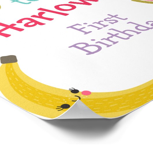 Tuttifrutti Welcome Sign ポスター (角)