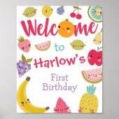 Tuttifrutti Welcome Sign ポスター (正面)