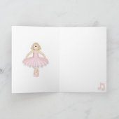 Tutuかわいい(ブロンド) – グリーティングカード (内部)