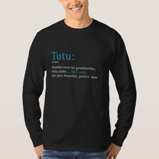 Tutu おもしろい Definition名詞別の用語Pul Tシャツ (正面)