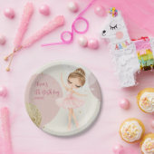Tutu 5th Ballerina Ballet Dancer Girl Birthday ペーパープレート (パーティー)