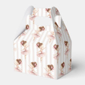 Tutu Ballerina Ballet Dancer Girl Birthday フェイバーボックス (正面サイド)