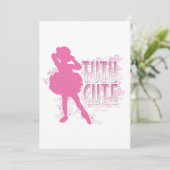 Tutu Cuteパーティーまたはリサイタルの招待 招待状 (スタンド正面)