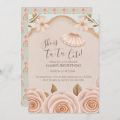 Tutu Cute Ballet Girls Second Birthday Invitation 招待状 (正面/裏面)