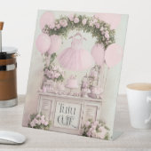 Tutu Cute Ballet Pink Ballerina Theme for Girls 台座サイン (インサイチュ)