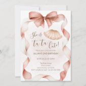 Tutu Cute Ballet Second Birthday Invitation 招待状 (正面)