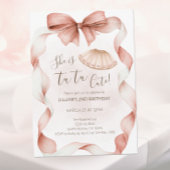 Tutu Cute Ballet Second Birthday Invitation 招待状