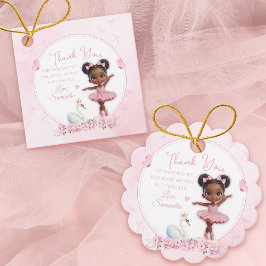 Tutu Cute Pink Ballerina Birthday - Afro Princess フェイバータグ