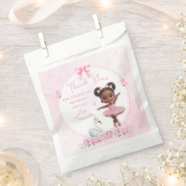 Tutu Cute Pink Ballerina Birthday - Afro Princess フェイバーバッグ