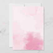 Tutu excited Pink Ballerina Ballet Baby Shower  招待状 (裏面)