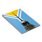 TUVA – アジアの中心部モニュメントとフラッグノートブック ノートブック (右側)