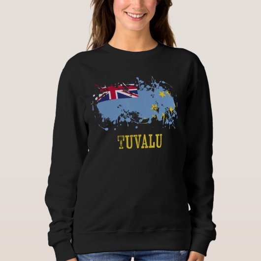 Tuvaian enthusiasts for Tuvalu and Tuvalu スウェットシャツ (正面)