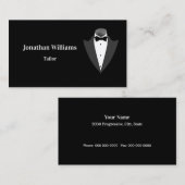 Tuxスーツのテーラー名刺 名刺 (正面/裏面)