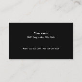 Tuxスーツのテーラー名刺 名刺 (裏面)