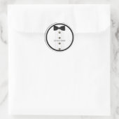 Tux結婚式用シール ラウンドシール (バッグ)