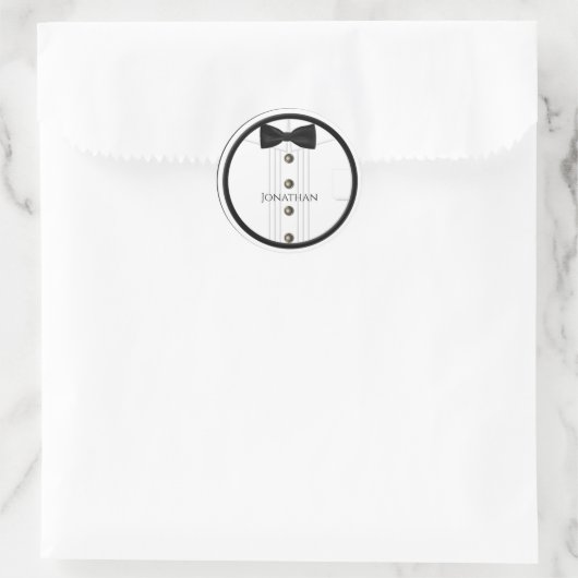 Tux結婚式用シール ラウンドシール (バッグ)