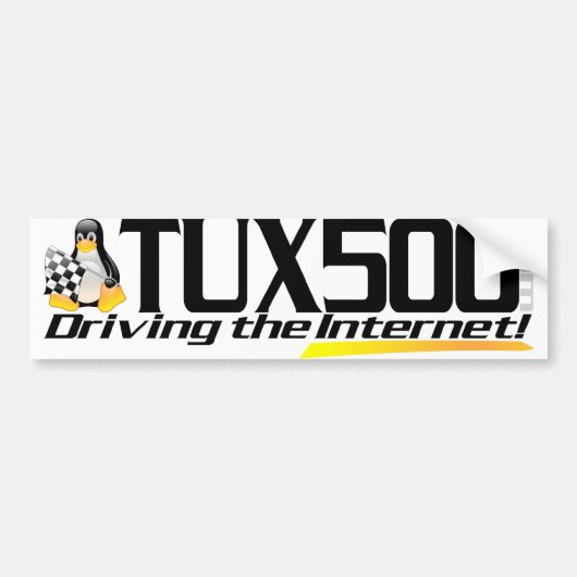 Tux500バンパーステッカー バンパーステッカー (正面)