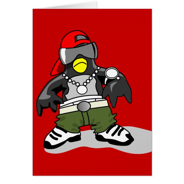 tux-30043ギャングスターの姿勢おもしろいtuxペンギンda (正面)