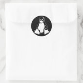 Tux Black ラウンドシール (バッグ)