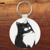 tux black cat キーホルダー (正面)