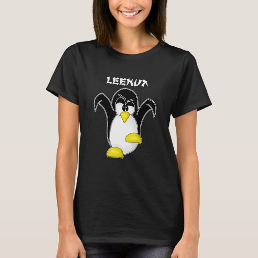 Tux Linux Leenux PenguinおたくComputer Freak Hacke Tシャツ (正面)