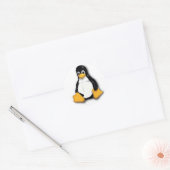 Tux Linux Penguinステッカー ラウンドシール (封筒)