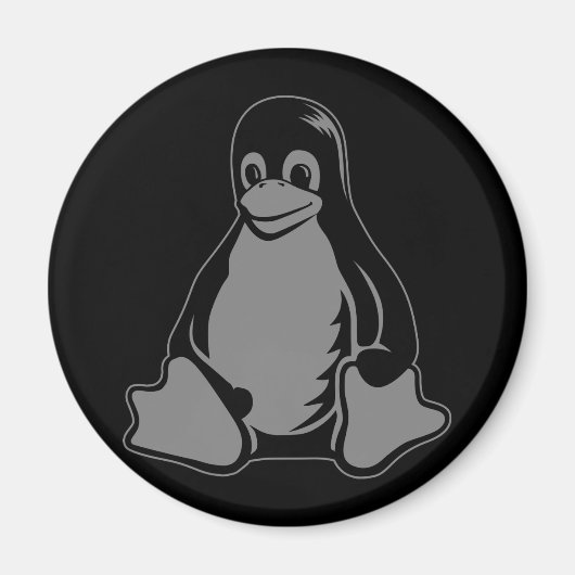 Tux Penguin - （Linux，オープンソース， Copyleft, FSF） マグネット (正面)
