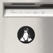Tux Penguin - (Linux,オープンソース, Copyleft, FSF) マグネット (インサイチュ (食洗機))