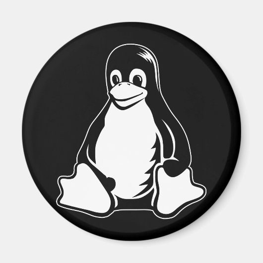 Tux Penguin - (Linux,オープンソース, Copyleft, FSF) マグネット (正面)