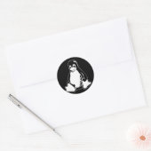 Tux Penguin - (Linux,オープンソース, Copyleft, FSF) ラウンドシール (封筒)