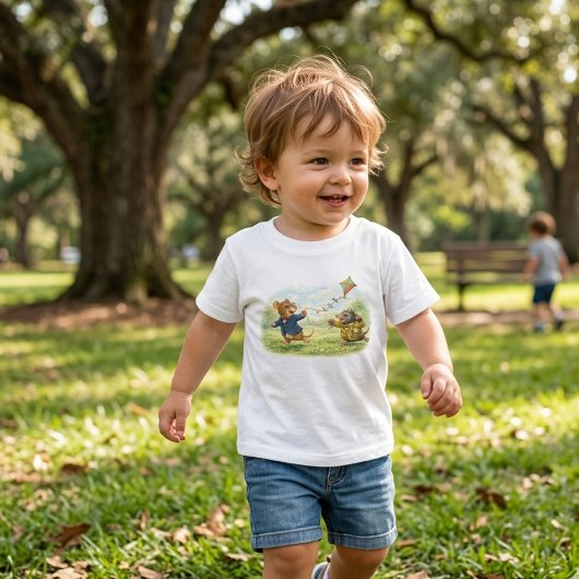 Tux & Twitch Meadow Kite Adventure トドラーTシャツ